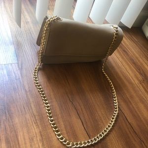 Beige suede purse
